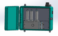 Monitor de Calidad del Agua Multiparamétrico de Montaje en Pared, Analizador en Línea de PH, OD, Turbidez, Cloro Residual, DQO, Amoníaco y Nitrógeno