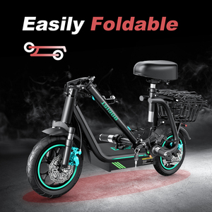 สกู๊ตเตอร์ไฟฟ้าพับได้ Off-Road ยางอ้วน 12 นิ้ว รุ่น T3 ระบบกันสะเทือนเต็มรูปแบบ มอเตอร์ไร้แปรงถ่าน 250W แบตเตอรี่ลิเธียม 720WH - สินค้าพร้อมส่งใน EU - Product Image 6