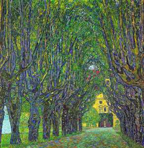 Reproduction de l'œuvre de Gustav Klimt, Avenue dans <span class=keywords><strong>le</strong></span> parc du château de Kammer - Impression sur toile écologique avec protection anti-UV, reproduction de peinture à l'huile - Product Image 6