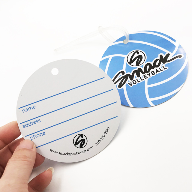 Full Custom Printing Round PVC Luggage Tags