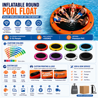 Plateforme flottante gonflable en PVC sur mesure Hailebao, grande taille, tapis flottant pour jet ski, ponton, île flottante, capacité 500 kg