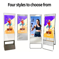 Máquina de Publicidad con Espejo, Pantalla Táctil LCD de 43 Pulgadas, WiFi, Venta Directa de Fábrica para Centros Comerciales y Hoteles