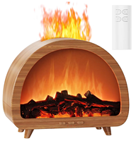 Humidificateur Flamme 3D 2026, Diffuseur d'Arômes Portable USB à Ultrasons Effet Feu, Nouveauté Écologique pour Hôtels, Modèle de Table en Plastique