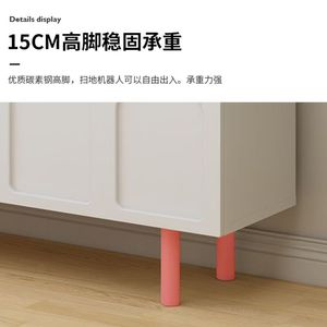 Mueble de TV estilo crema y mesa de centro integrados, estilo francés moderno y sencillo para apartamentos pequeños, mueble de TV - Product Image 5