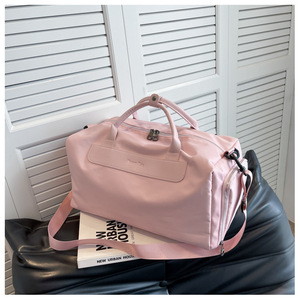 Sac de sport et de voyage minimaliste couleur unie, nouveau design 2026, avec compartiment sec/humide, sac de rangement à bandoulière simple - Product Image 5
