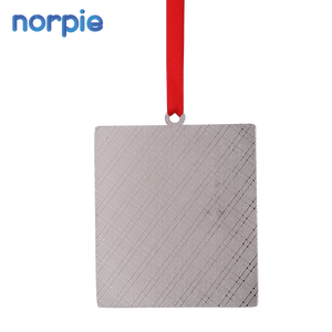 6 pièces de décorations de noël, LOVE, ornements en métal par Sublimation, vente d'usine - Product Image 6