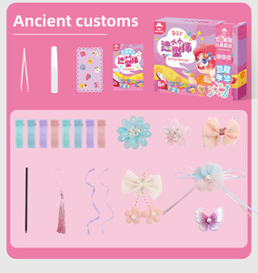 Kit d'activités créatives Kawaii DIY pour jeunes stylistes : fabrication de pinces à cheveux faites main, ensemble d'accessoires, jouets éducatifs pour enfants et adultes - Product Image 2