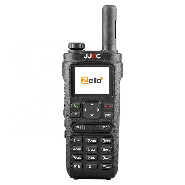 JJCC A98 4G LTE Handheld POC Walkie Talkie 5000km Long Range with GPS ZELLO Two Way Radio with SIM Card