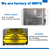 Centre d'usinage horizontal à palette unique HMC1000 |   Système FANUC BT50, broche, table 1000*1000mm, capacité de charge 4000kg