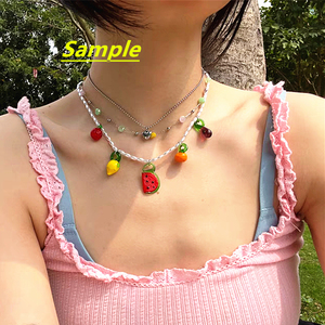 Pendentif à breloques en perles mignonnes en verre au chalumeau pour la fabrication de bijoux faits à la main - Product Image 2