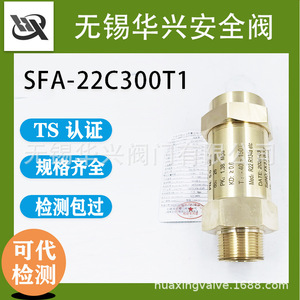 Válvula de seguridad Wuxi Huaxing SFA-22C300T1 de cobre para alivio de presión de refrigerante en sistemas de refrigeración - Product Image 5