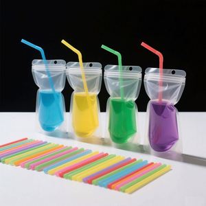 Sachet Doypack Personnalisé pour Jus, Smoothies et Gelées – Sac de Boisson en Plastique Jetable Imprimé par Gravure avec Fermeture Éclair – Sacs OEM - Product Image 3