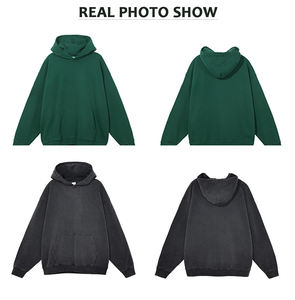 Oem 500 Gsm Logo Imprimé pour Hommes Marque Privée Sweats à Capuche Personnalisés Poids Lourd 100% Coton Unisex Plain Essential Oversize Hoodies - Product Image 6