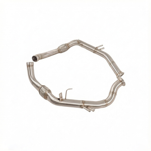 ระบบท่อไอเสียเทอร์โบดาวน์ไปป์สำหรับ Porsche Panamera 971 4.0T สแตนเลสสตีล ไฮโฟลว์ แบบติดตั้งได้โดยตรง ท่อหน้า - Product Image 2