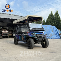 Voiturette de golf 6 places Club Car surélevée, électrique, de luxe, pour 6 passagers, à vendre