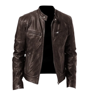 Fabricante de Chaquetas de Cuero Genuino Personalizadas, Venta al Por Mayor OEM, Ropa Exterior de Moda para Hombre con Logotipo Personalizado, Colores Personalizados, Premium - Product Image 6