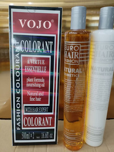 <span class=keywords><strong>Teinture</strong></span> capillaire noire cristalline AB professionnelle 500 ml * 2, offre un noir profond et brillant, résistant à la décoloration - Product Image 2