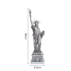 Decorative Lady Liberty Statue Resin Sculpture Office Living Room Creative Resin Religious Statue
