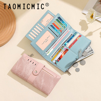 Dompet wanita panjang bersambungan mode lintas batas TAOMICMIC, kapasitas besar, 2 lipat multi-posisi, dompet dan dompet Populer