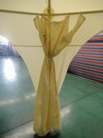 Carpa Hexagonal para Fiestas, 240 g/m², PVC y Poliéster, Tubo de Acero de 32 mm, Paredes Laterales Modulares, Gazebo para Eventos en Todo Tipo de Clima, para Jardín
