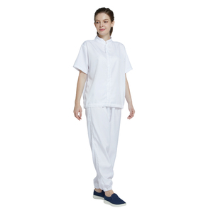 Uniformi riutilizzabili H-1106WF da camera bianca manica corta e lunga per gli <span class=keywords><strong>operai</strong></span> delle fabbriche alimentari e mulini indumenti <span class=keywords><strong>di</strong></span> sicurezza - Product Image 6