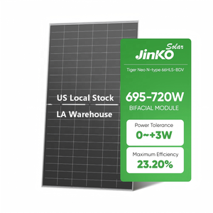 USA Stock locale Jinko bifacciale Mono pannelli solari 590W 600 700 720 watt Topcon tigre Neo tipo pannello solare prezzo in <span class=keywords><strong>LA</strong></span> - Product Image 1