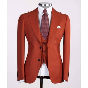 Costume <span class=keywords><strong>Homme</strong></span> ensembles de costumes formels pour hommes Design Unique châle revers Blazer pantalon vêtements de <span class=keywords><strong>mariage</strong></span> 3 pièces veste pantalon gilet <span class=keywords><strong>tenue</strong></span> - Product Image 2