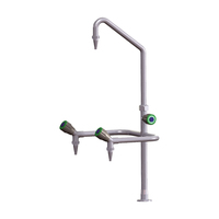 Équipement de laboratoire Utilisation en laboratoire Robinet/robinet d'eau résistant aux produits chimiques Robinet d'évier de laboratoire Plastique industriel PP Accessoires scolaires Acheter à l'école