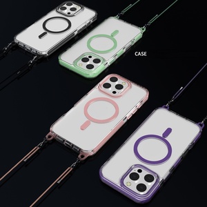 Lanière de téléphone portable étui magnétique pour iPhone 17 Air 16 16e 15 14 13 12 11 Plus Pro Max housse de Protection bandoulière - Product Image 5