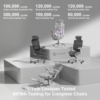 Chaise de bureau ergonomique en maille pour cadres, inclinable à grand angle, inclinaison synchronisée, robuste, pour bureaux de PDG GTChair