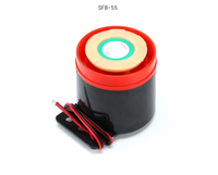 Buzzer actif piézoélectrique ABS à haut niveau sonore 110 dB, alarme SFB-55, haut-parleur sonore DC6-12V, 12V 24V 220V 380V, bip sonore fort