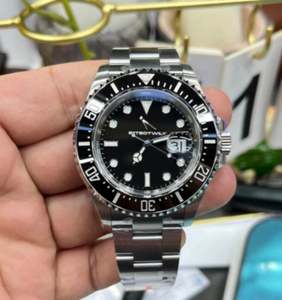 Relojes mecánicos de buceo negros para hombre, reloj automático con correa de acero inoxidable, bisel de cerámica, reloj de pulsera deportivo de negocios - Product Image 2