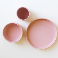 Ensemble de vaisselle pour bébé en silicone de Noël, classique, de haute qualité et mignon pour enfants