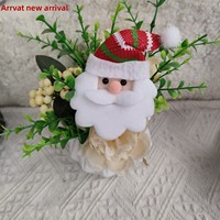 Nouveaux accessoires de Noël en tissu peluche brossé pour dessins animés : rennes, bonhommes de neige, Père Noël, sapins de Noël ; Bandeau DIY