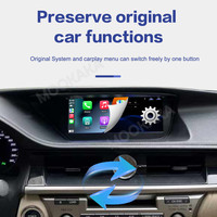 MOOKAKA 10.25 pouces Carplay pour Lexus ES 2013-2018 Autoradio Lecteur multimédia vidéo GPS Navigation Écran tactile Android Auto