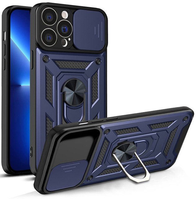 Push Window Camera Window Fall Down Protective Mobile Phone case for iPhone 11 12 for xiaomi Poco M3 Redmi Note 10 Pro Cover