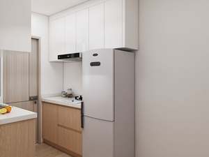 Juego de Muebles de Cocina Pequeños, Chapa de Madera, Encimera de Cuarzo Monocromática, Duradera y Ajustable para Apartamento - Product Image 3