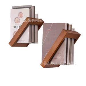 Wooden Wall Mounted Book <b>Shelf</b> Rectangle Multipurpose Durable Storage <b>Rack</b> For Study Room Living Room Organization - Product Image 5