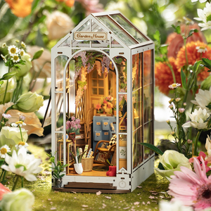 <span class=keywords><strong>Robotime</strong></span> Rolife Maison miniature DIY TGB06, serre de jardin, serre-livres, <span class=keywords><strong>puzzle</strong></span> <span class=keywords><strong>3D</strong></span> <span class=keywords><strong>en</strong></span> <span class=keywords><strong>bois</strong></span>, jouets à assembler, coin lecture - Product Image 5