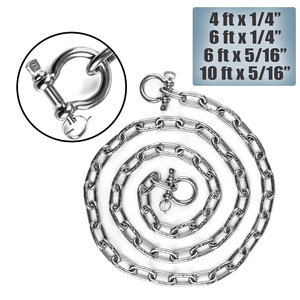 Cadenas de Anclaje Marinas 304, Acero Inoxidable AISI 316, Venta Directa de Fábrica, Eslabones DIN766, Construcción Resistente - Product Image 5