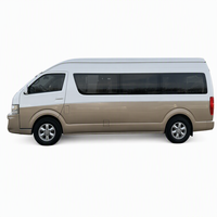 En stock, minibus de type Hiace LHD, marque chinoise, 18 places, diesel, toit haut, prêt à être expédié vers les pays africains