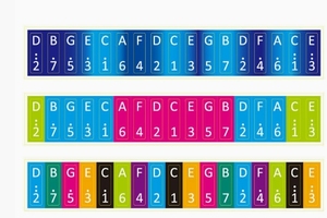 Notas Kalimba de 17 notas con pegatina de notación de color de pulgar - Product Image 4