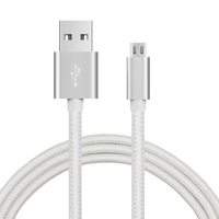Cable de Carga de Nailon de Alta Calidad 2026, Cable USB V8 Trenzado para Transferencia de Datos para Teléfonos Inteligentes