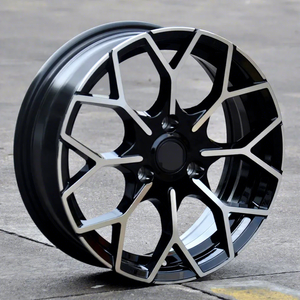 Jantes en alliage d'aluminium moulé modifiées Mercedes-Benz Smart Elf, multi-rayons, noir semi-brillant, 15-17 pouces, vente en gros - Product Image 1