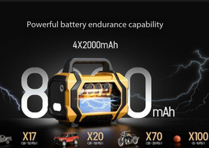 Arrancador de Coches JIASHENGTONG con Compresor de Aire 4 en 1, Inflador de Neumáticos Portátil de Alta Capacidad, Soplador de Polvo, <span class=keywords><strong>Banco</strong></span> de Energía de Emergencia para Coche - Product Image 4