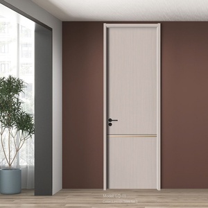Hiện đại im lặng cách âm nội thất cửa gỗ rắn hoàn thành bề mặt cho phòng ngủ thân thiện với môi trường sơn miễn phí bảo hành 5 năm - Product Image 1