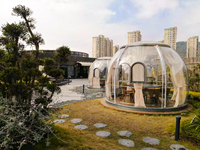 Tente Dôme Hôtelier de Luxe Moderne Transparente pour Glamping 2024, Isolée, Étanche, Quatre Saisons, Prix Usine