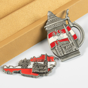 Tùy Chỉnh Nam Châm Tủ Lạnh VIENNA Du Lịch Lưu Niệm Nam Châm Cho Tủ Lạnh Kẽm Hợp Kim Bán Buôn Kim Loại Tủ Lạnh Nam Châm - Product Image 3