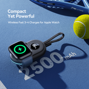 <span class=keywords><strong>JOYROOM</strong></span> Portable Mini 2500mAh <span class=keywords><strong>Cargador</strong></span> de pantalla digital de carga magnética inalámbrica para reloj IP - Product Image 3