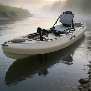 Kayak de pesca desmontable con aleta de propulsión a pedal, kayak modular para pesca, bote para una persona con HDPE - Product Image 6